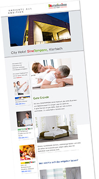 e Mail Adresse für Stadthotels